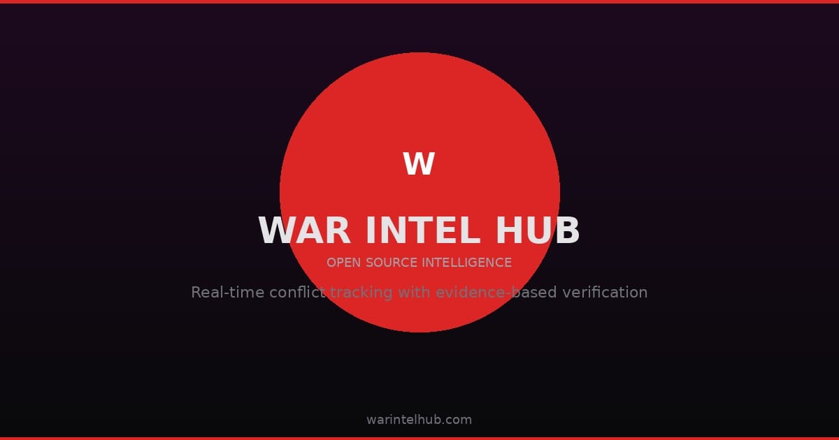 OSINT verification methodology - War Intel Hub intelligence verification process