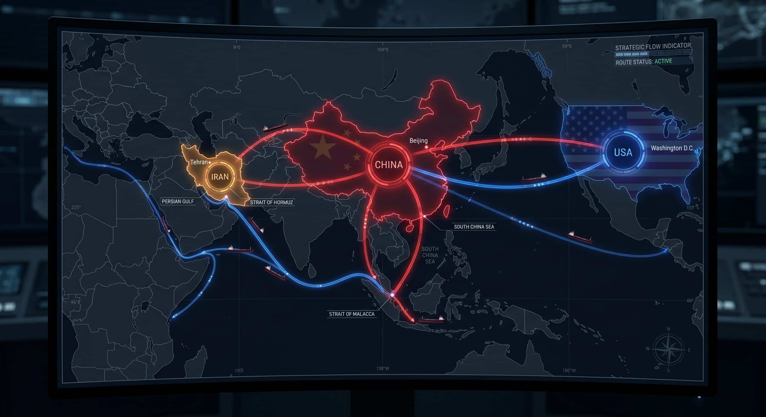 China Iran war showing Beijing's strategic positioning between Washington and Tehran