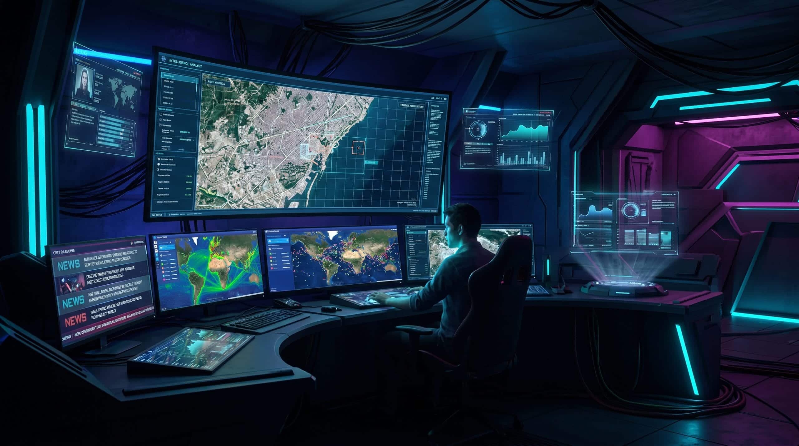 OSINT open source intelligence tracking tools showing satellite imagery flight data and ship tracking